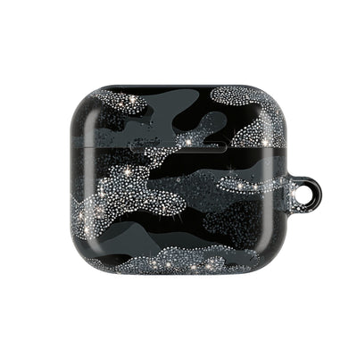 Glitter Shadow Camo · Hard Case for AirPods & AirPods Pro · Black