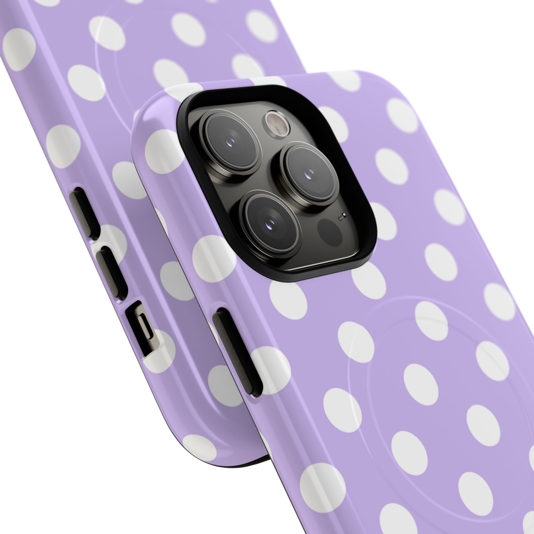 Lavender Polka Grid · Tough+ Phone Case for iPhone · Magsafe