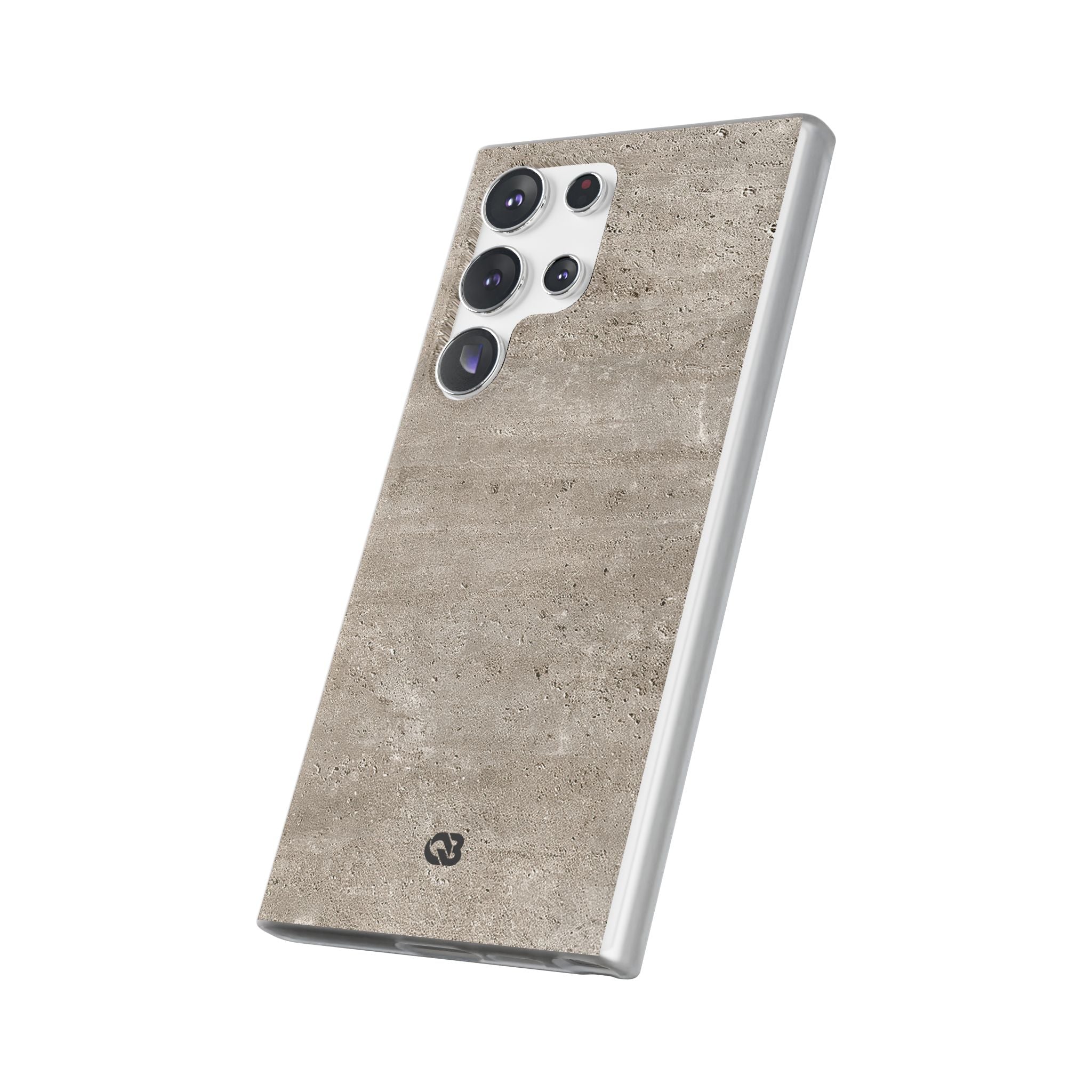 Grey Lite Phone Case for Samsung - Brutalist Stone Grit