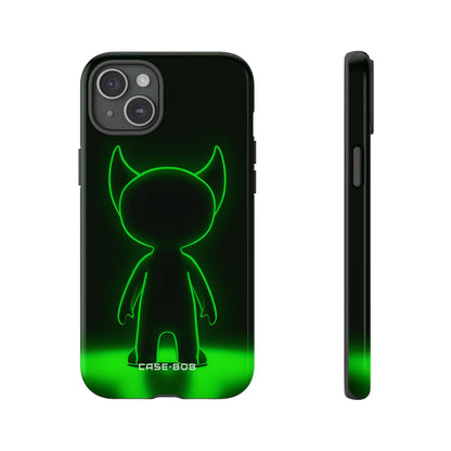 Neon Horned Glow iPhone 15 Plus Case - Tough