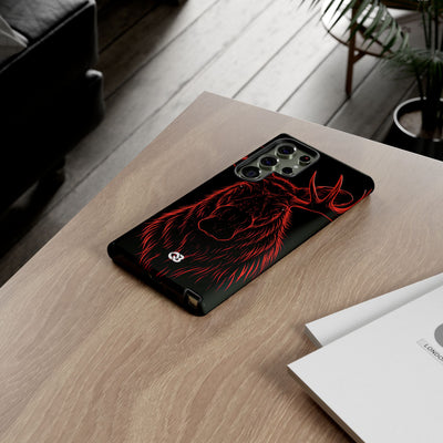 Nordic Moose Contour · Tough Phone Case for Samsung · Red