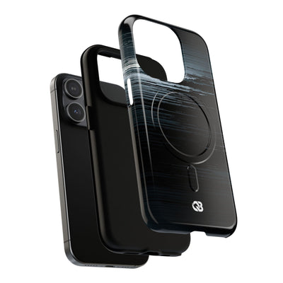Black Tough 2.0 Magsafe Phone Case for iPhone - Frozen Signal Glitch