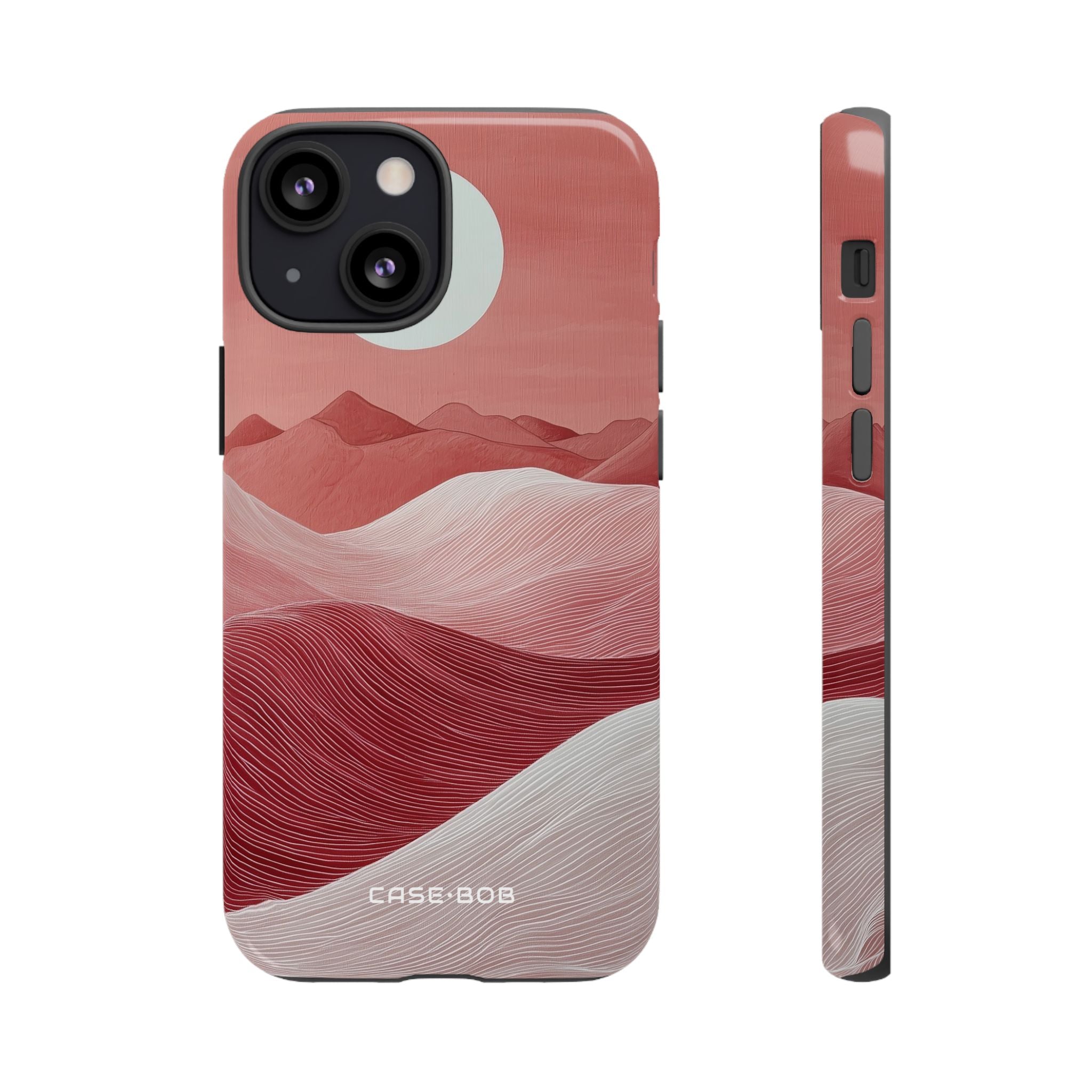 Valkoinen Orb Dunes iPhone 13 Mini - Tough suojakotelo