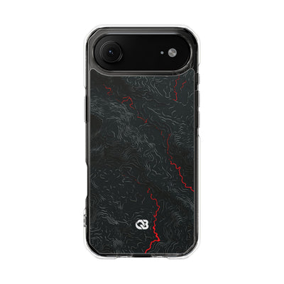 Crimson Rift · Clear Impact Magnetic Phone Case for iPhone ·  Black