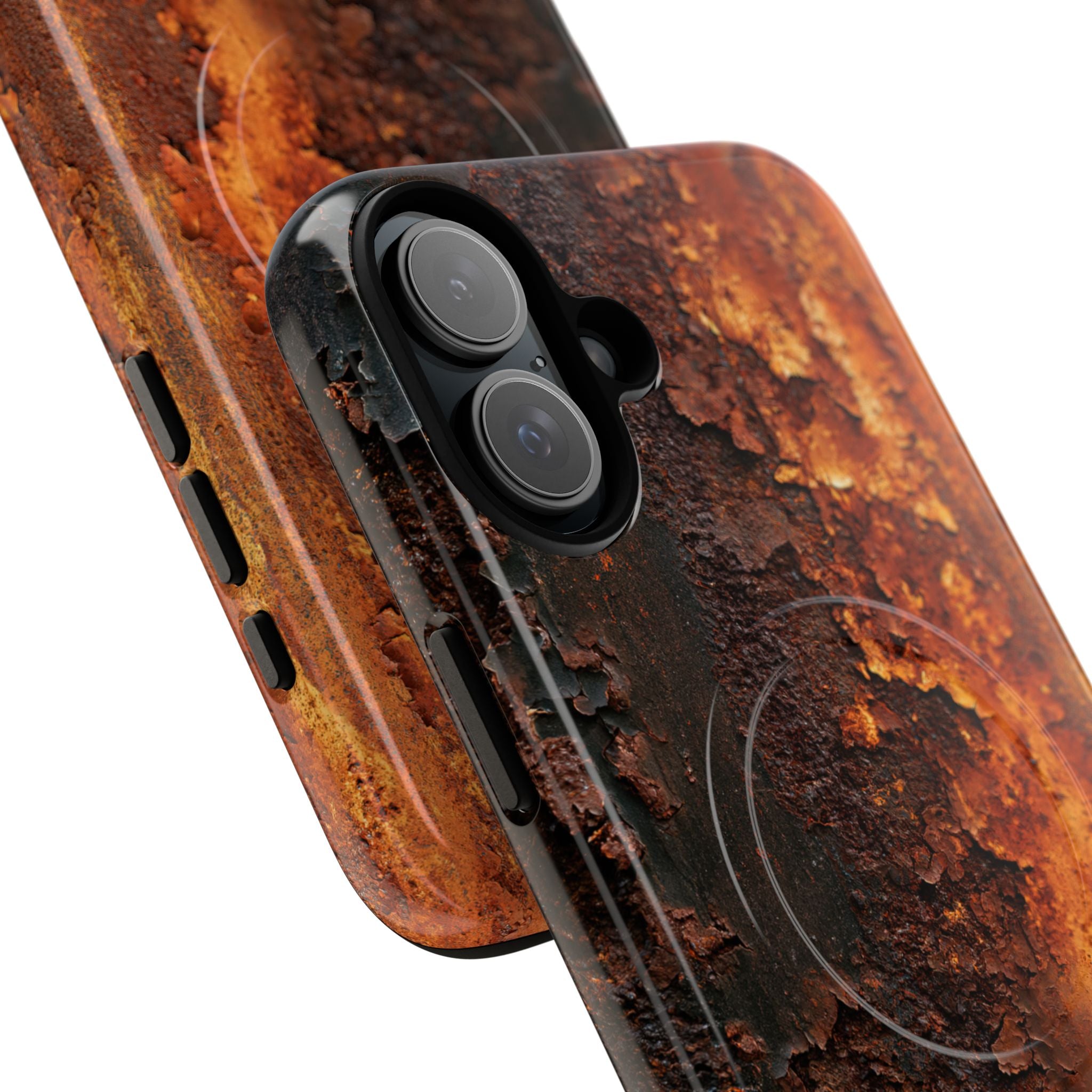 Orange Tough 2.0 Magsafe Phone Case for iPhone - Oxidized Iron Crust
