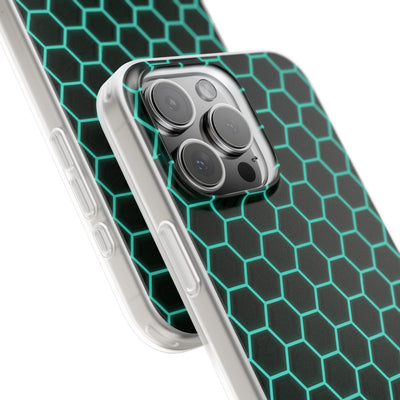 Neon Hex Spectrum · Lite Phone Case for iPhone ·  Teal
