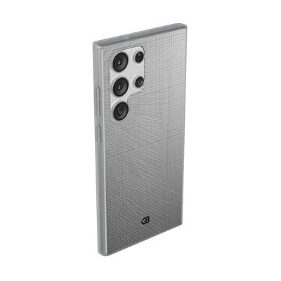 Grey Lite Phone Case for Samsung - Chrome Mesh Warp