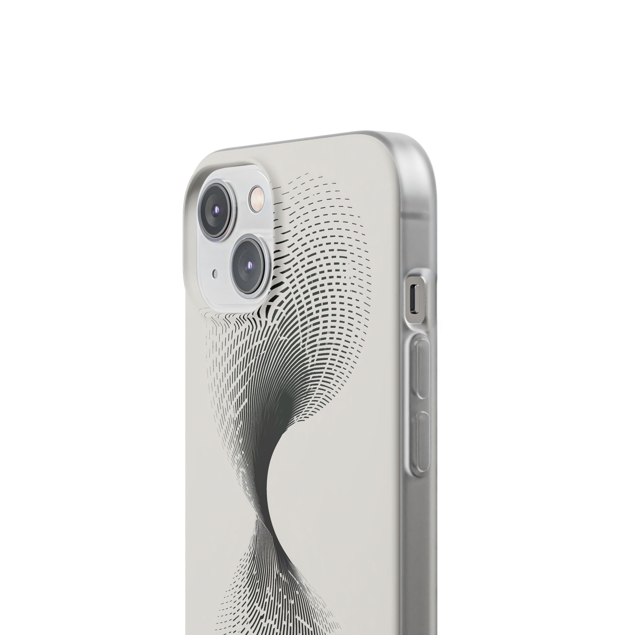 White Lite Phone Case for iPhone - Linear Torsion Grid