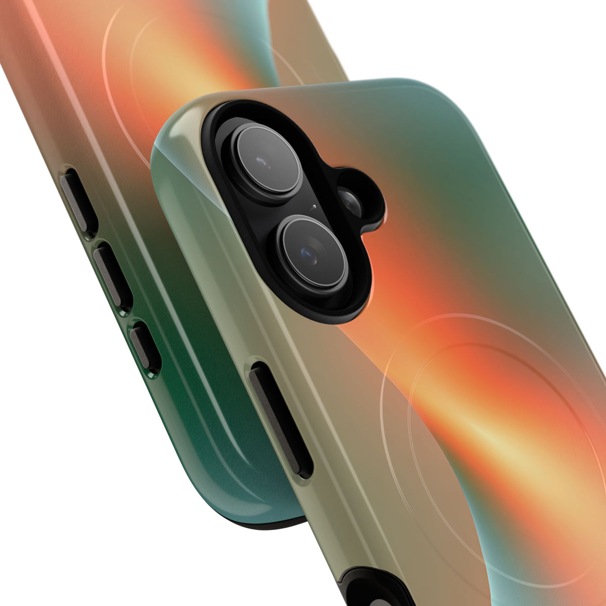 Radiant Contour · Tough 2.0 Magnetic Phone Case for iPhone · Orange