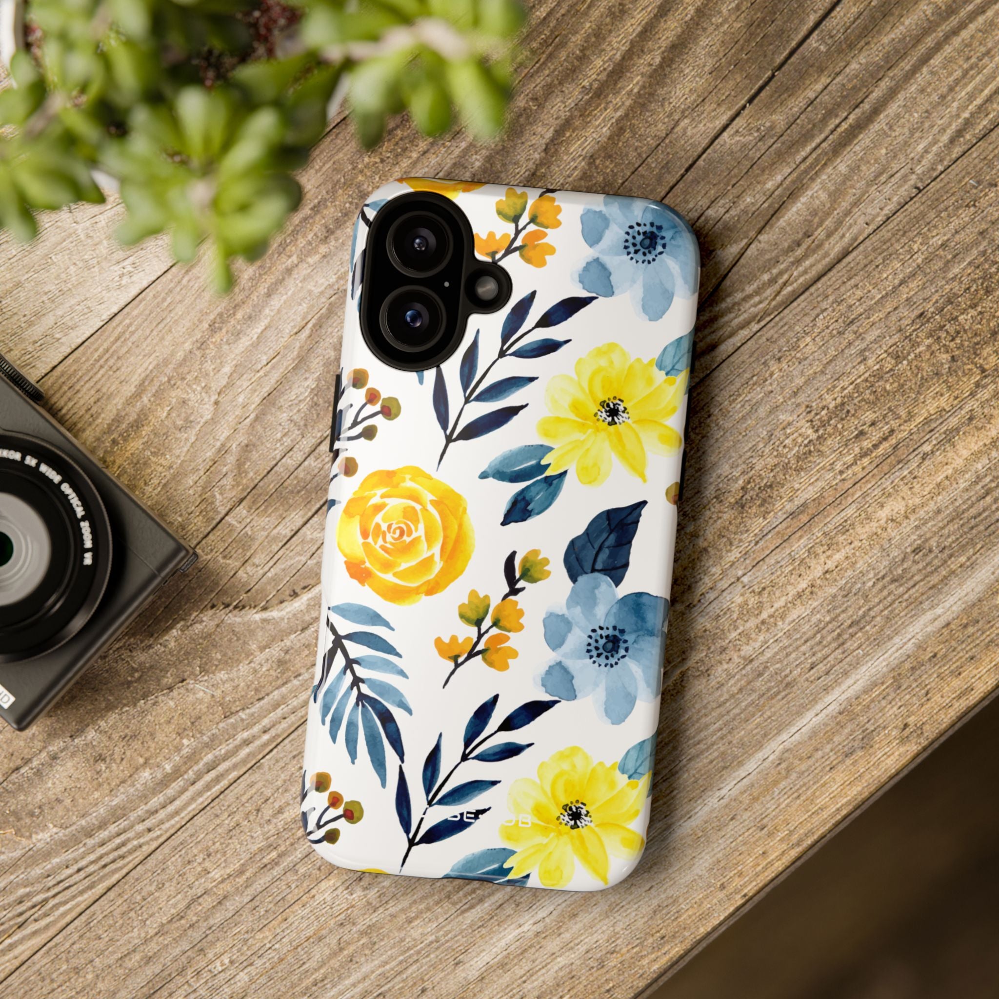 Yellow Blossom iPhone 16 Plus Case - Tough