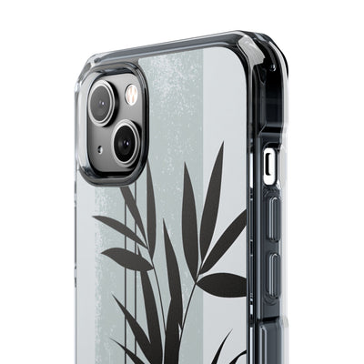 Grey Impact MagSafe Phone Case for iPhone - Sage Bamboo Noir