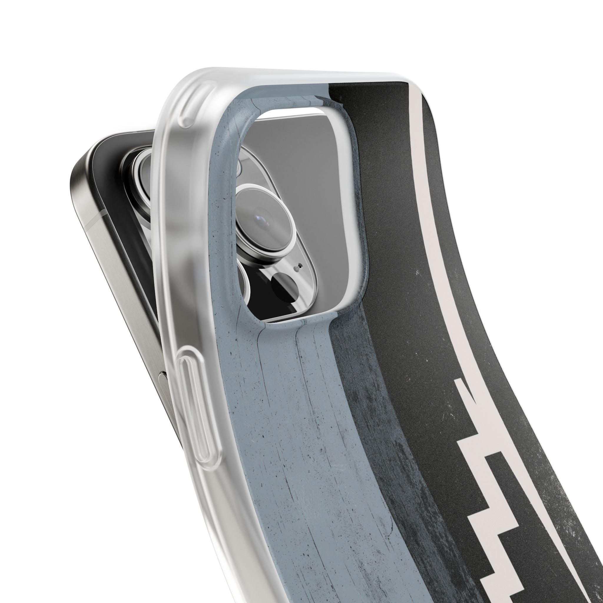 Grey Lite Phone Case for iPhone - Industrial Concrete Void