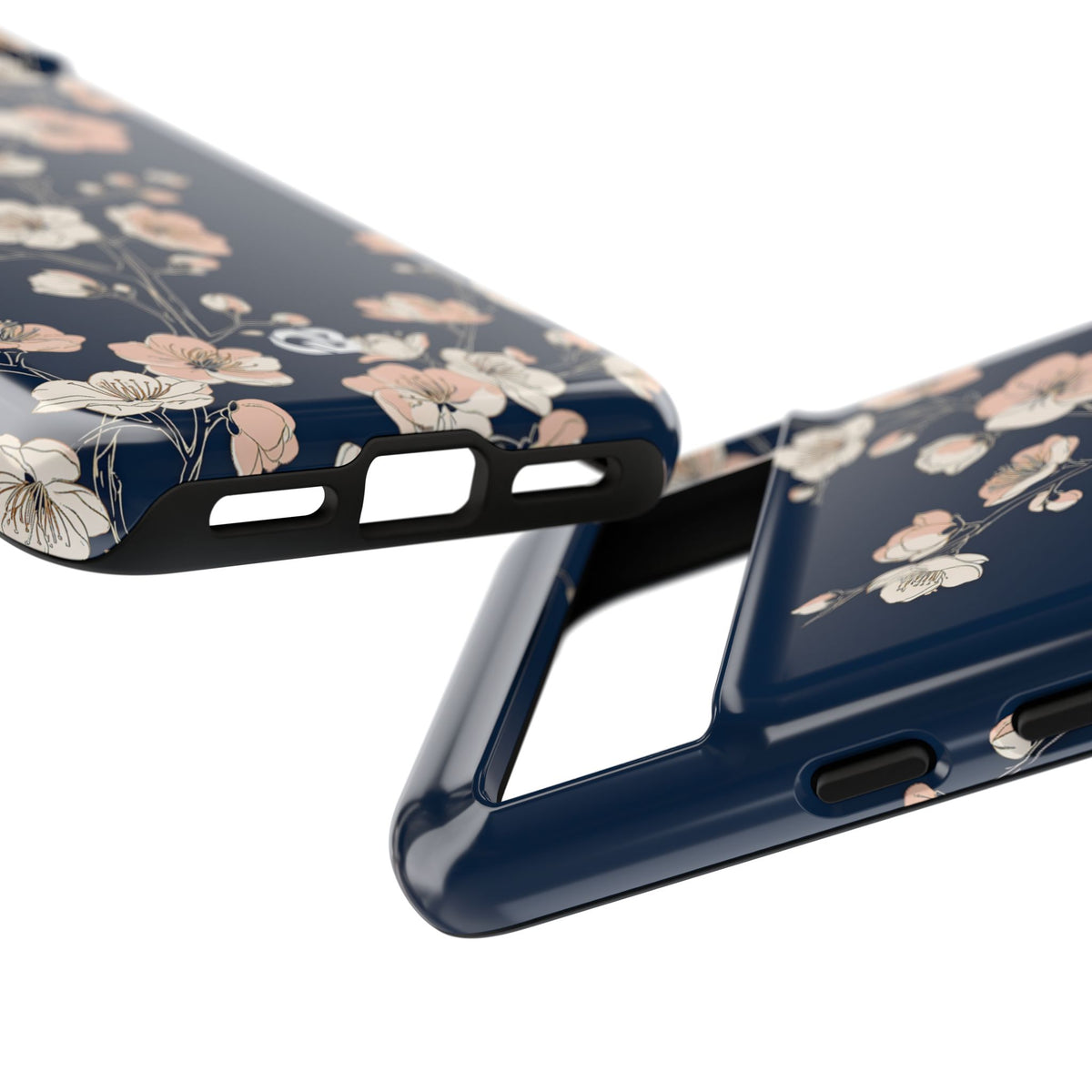 Midnight Plum Blossom · Tough Phone Case for Pixel ·  Blue