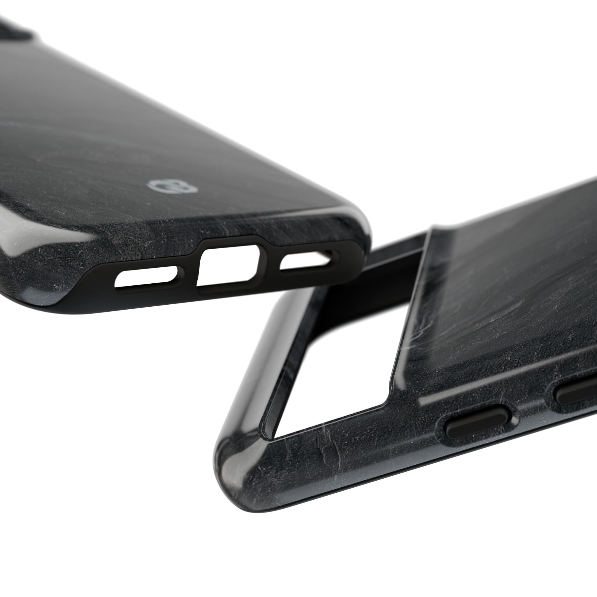 Black Tough Phone Case for Google Pixel - Midnight Slate Ridge