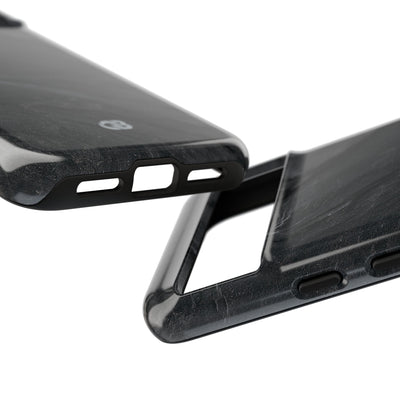 Black Tough Phone Case for Google Pixel - Midnight Slate Ridge
