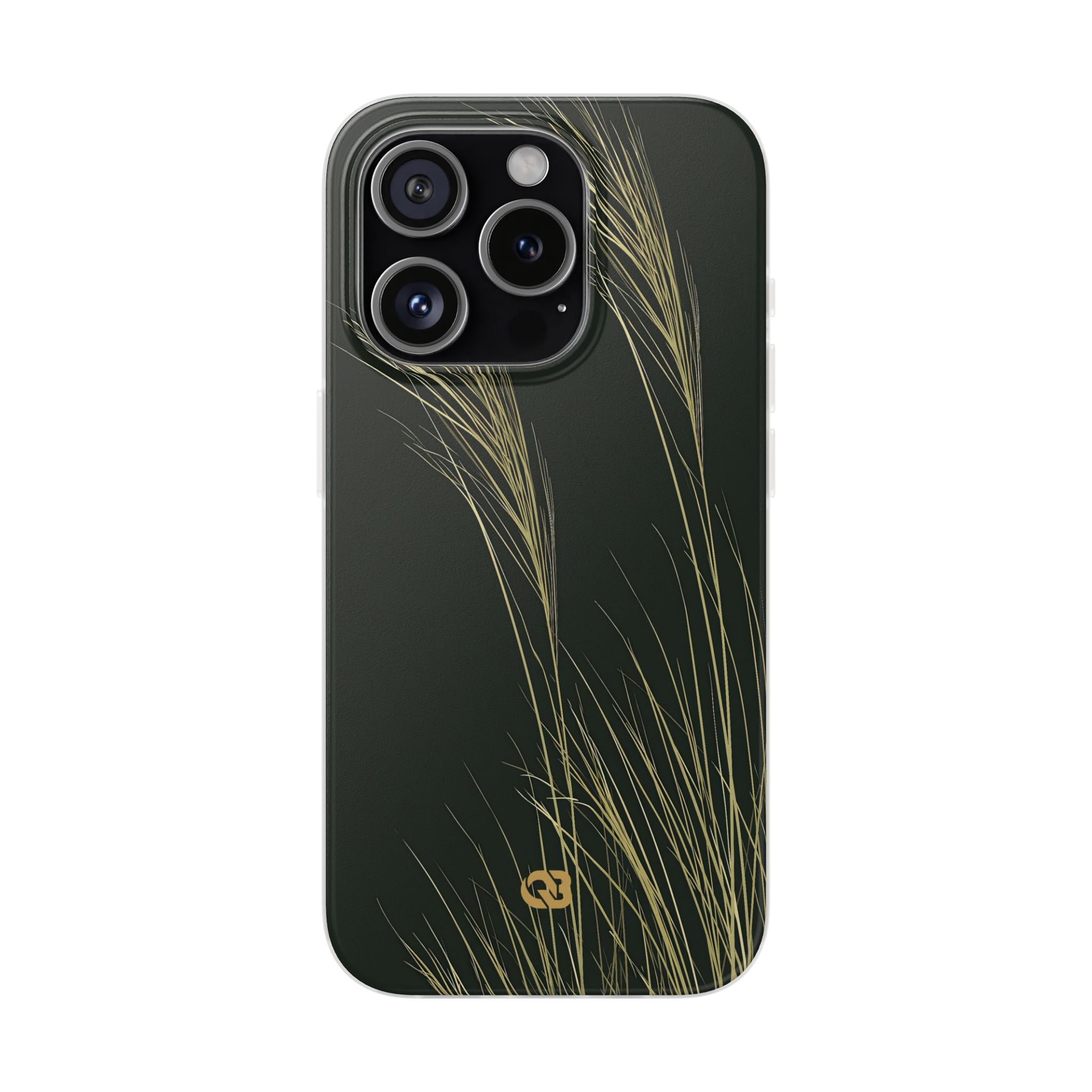 Green Lite Phone Case for iPhone - Midnight Gilded Grass
