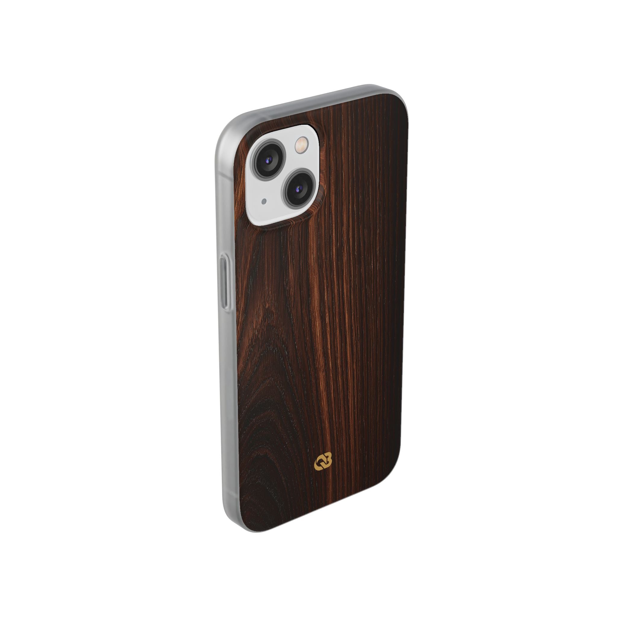 Brown Lite Phone Case for iPhone - Burnished Mahogany Grain