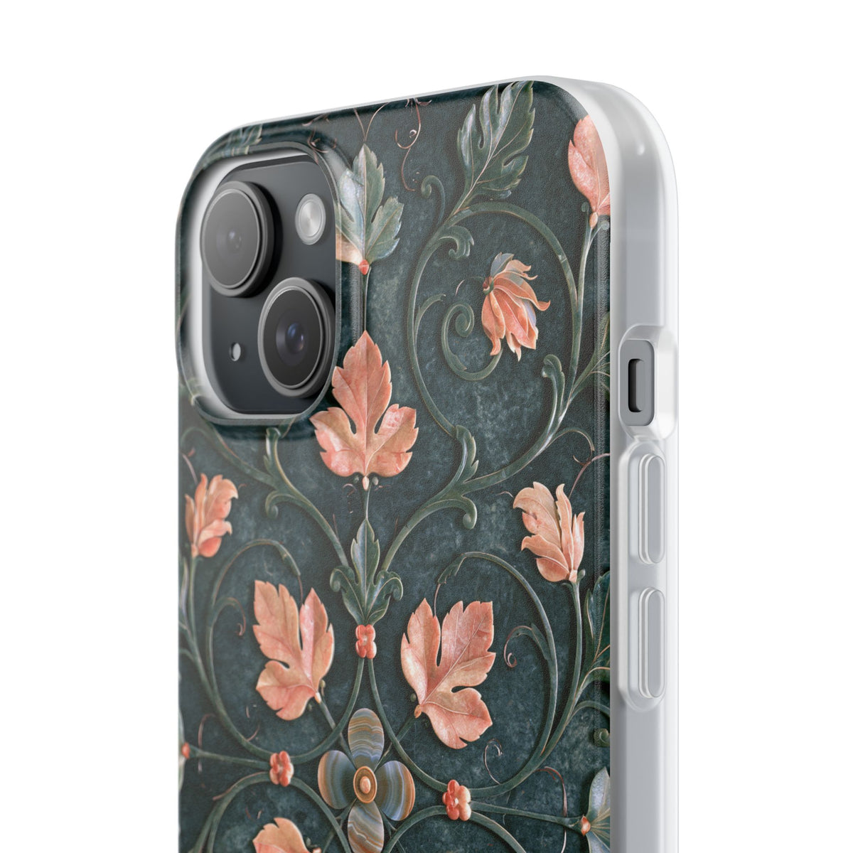 Florentine Rose Arabesque · Lite Phone Case for iPhone ·  Green