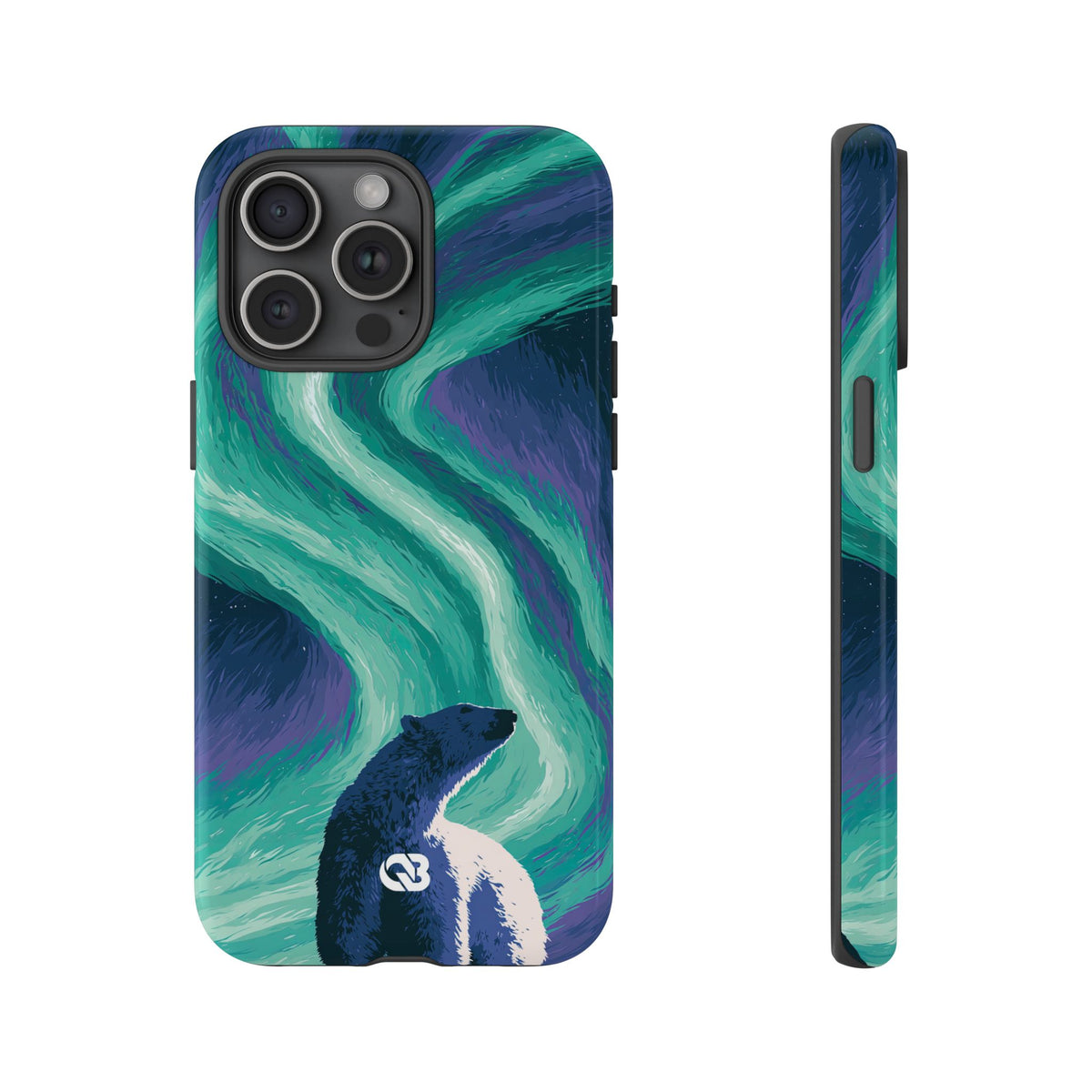 Arctic Aurora Bear · Tough Phone Case for iPhone · Teal