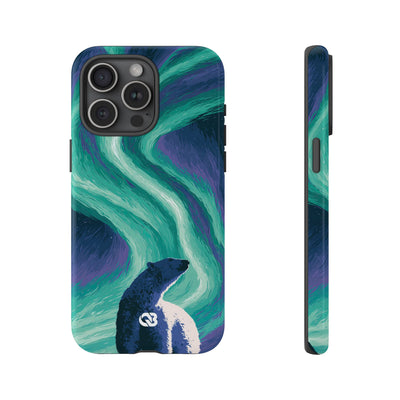 Arctic Aurora Bear · Tough Phone Case for iPhone · Teal