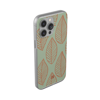 Sage Earth Leaves · Soft Phone Case for iPhone