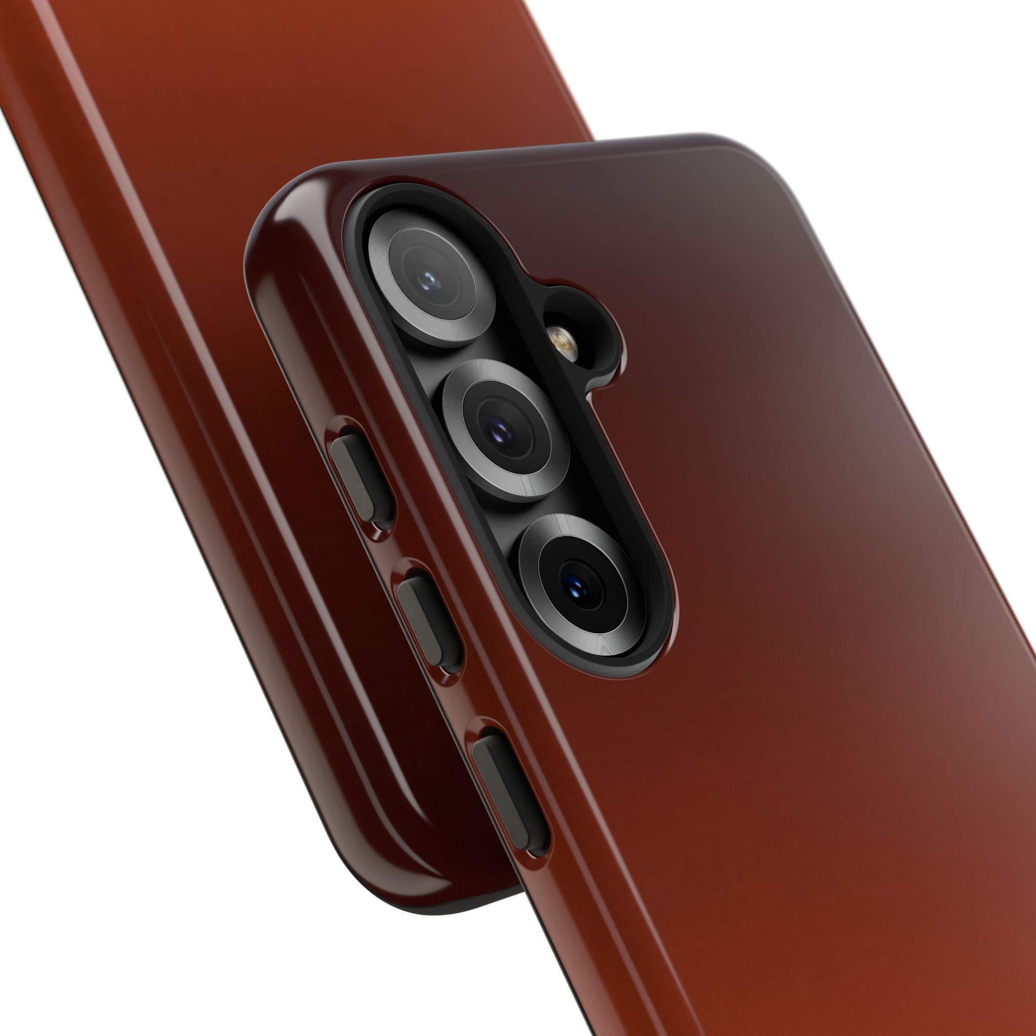 Orange Tough Phone Case for Samsung - Obsidian Ember Fade