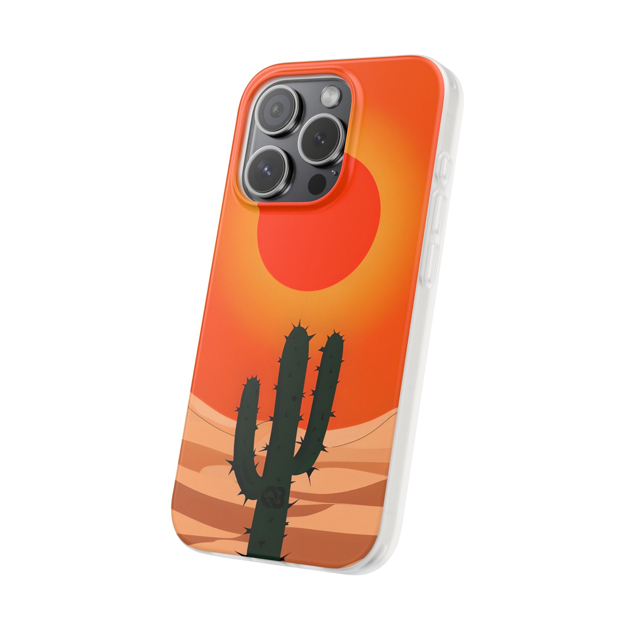 Scorched Saguaro Sunset · Soft Phone Case for iPhone