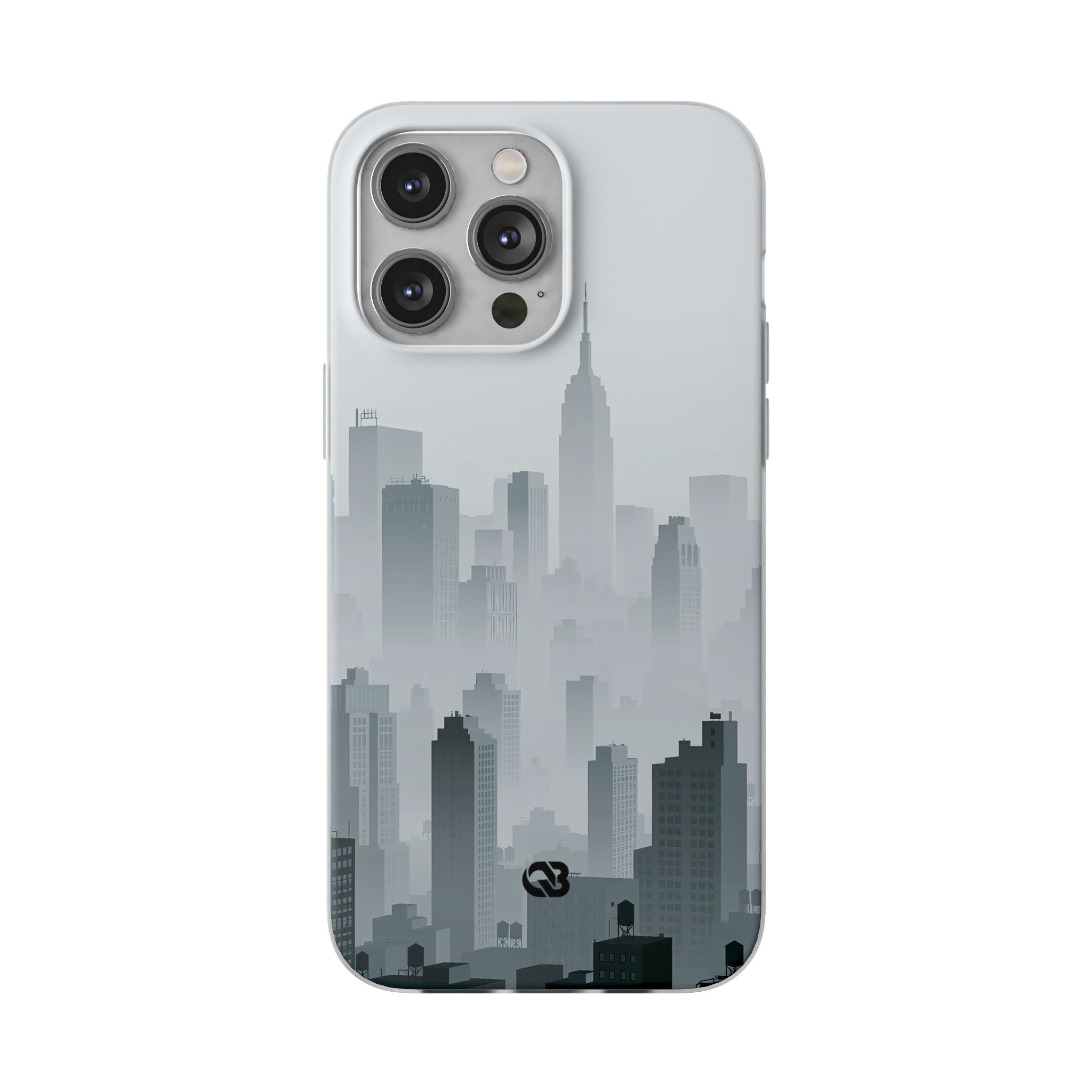 Grey Lite Phone Case for iPhone - Steel Mist Skyline