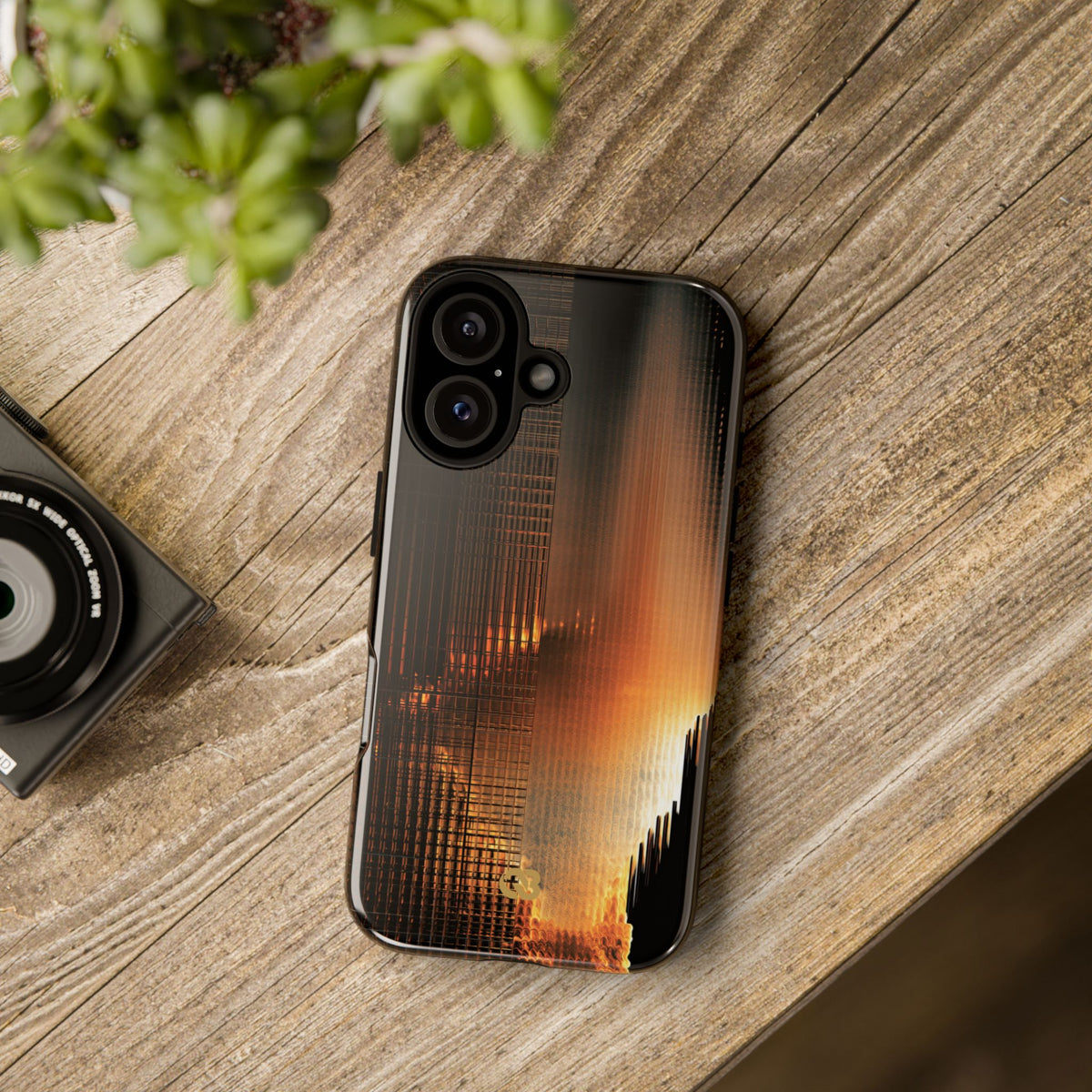 Luminous Grid · Tough Phone Case for iPhone · Black