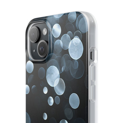 Black Lite Phone Case for iPhone - Silver Orbit Glow