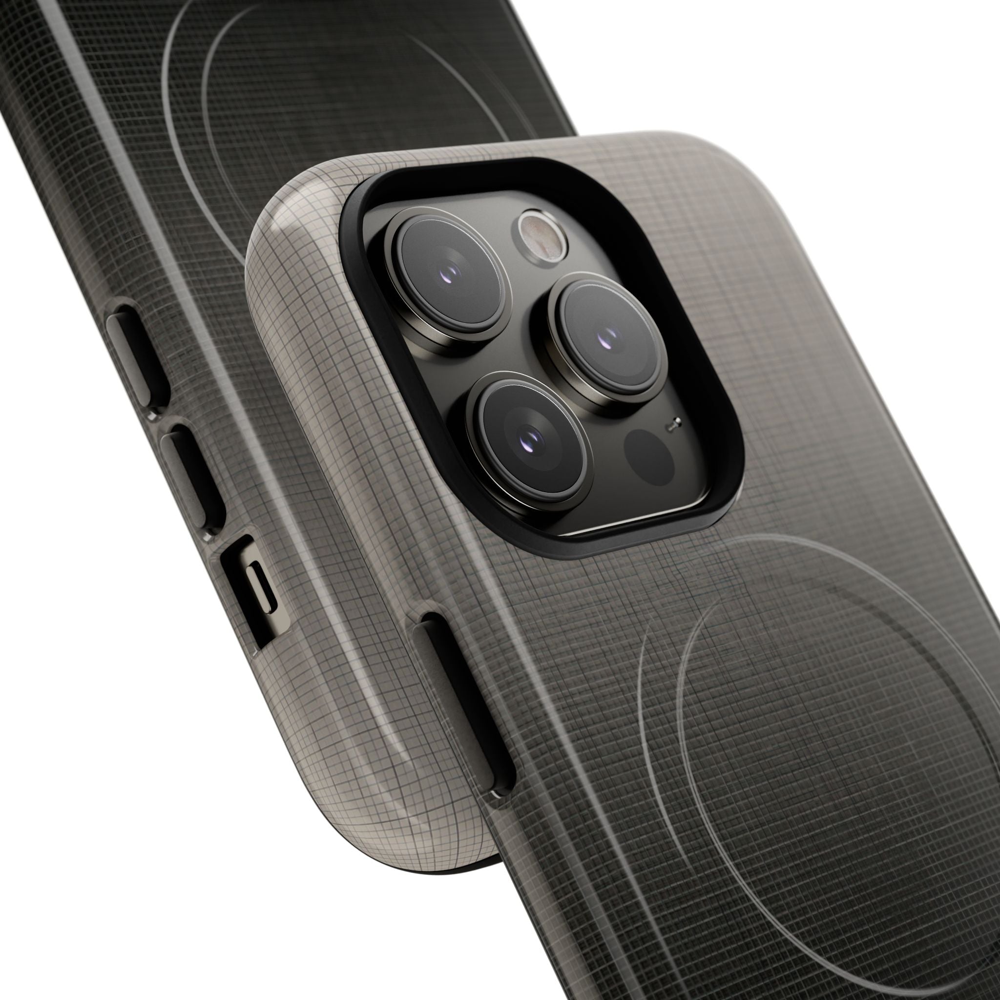 Grey Tough 2.0 Magsafe Phone Case for iPhone - Faded Sand Mesh