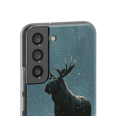 Nordic Boreal Moose · Lite Phone Case for Samsung · Blue