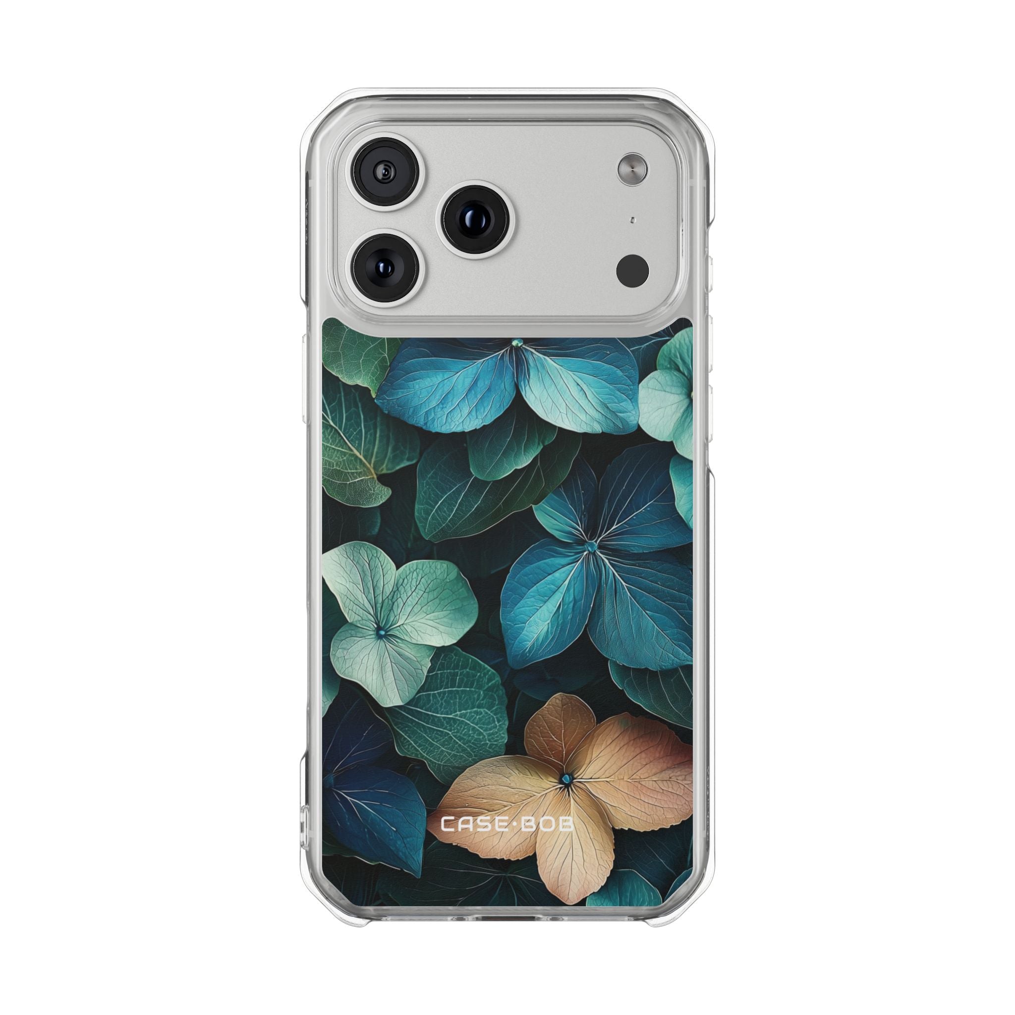 Beige Blossom Teal iPhone 17 Pro Max Case - Impact