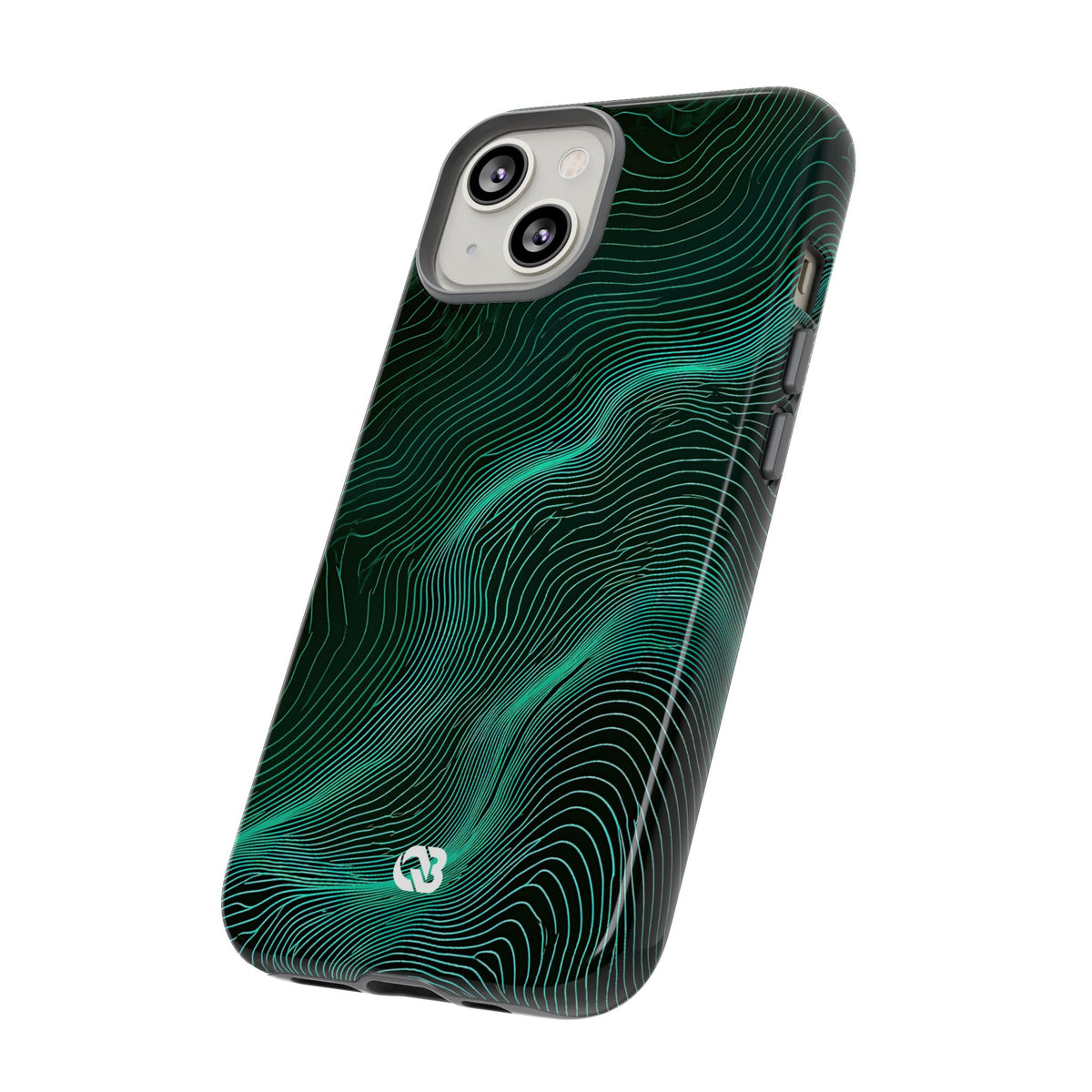 Emerald Topo Ridge · Tough Phone Case for iPhone · Green