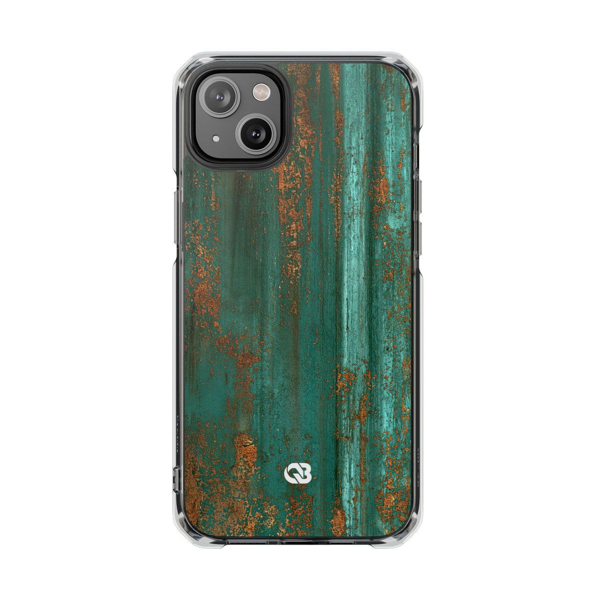 Oxidized Verdigris · Clear Impact Magnetic Phone Case for iPhone ·  Teal