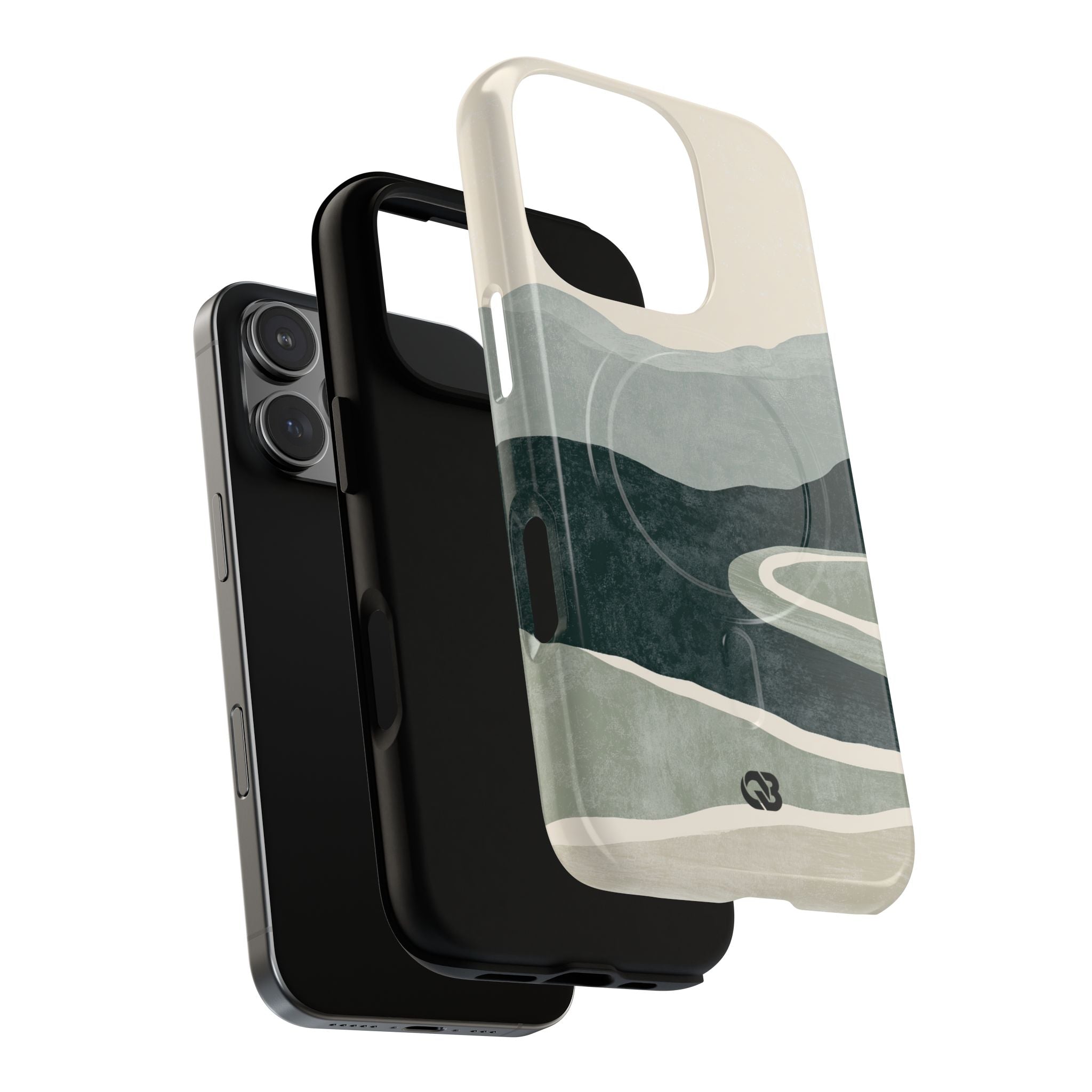 Green Tough 2.0 Magsafe Phone Case for iPhone - Misty Sage Valley