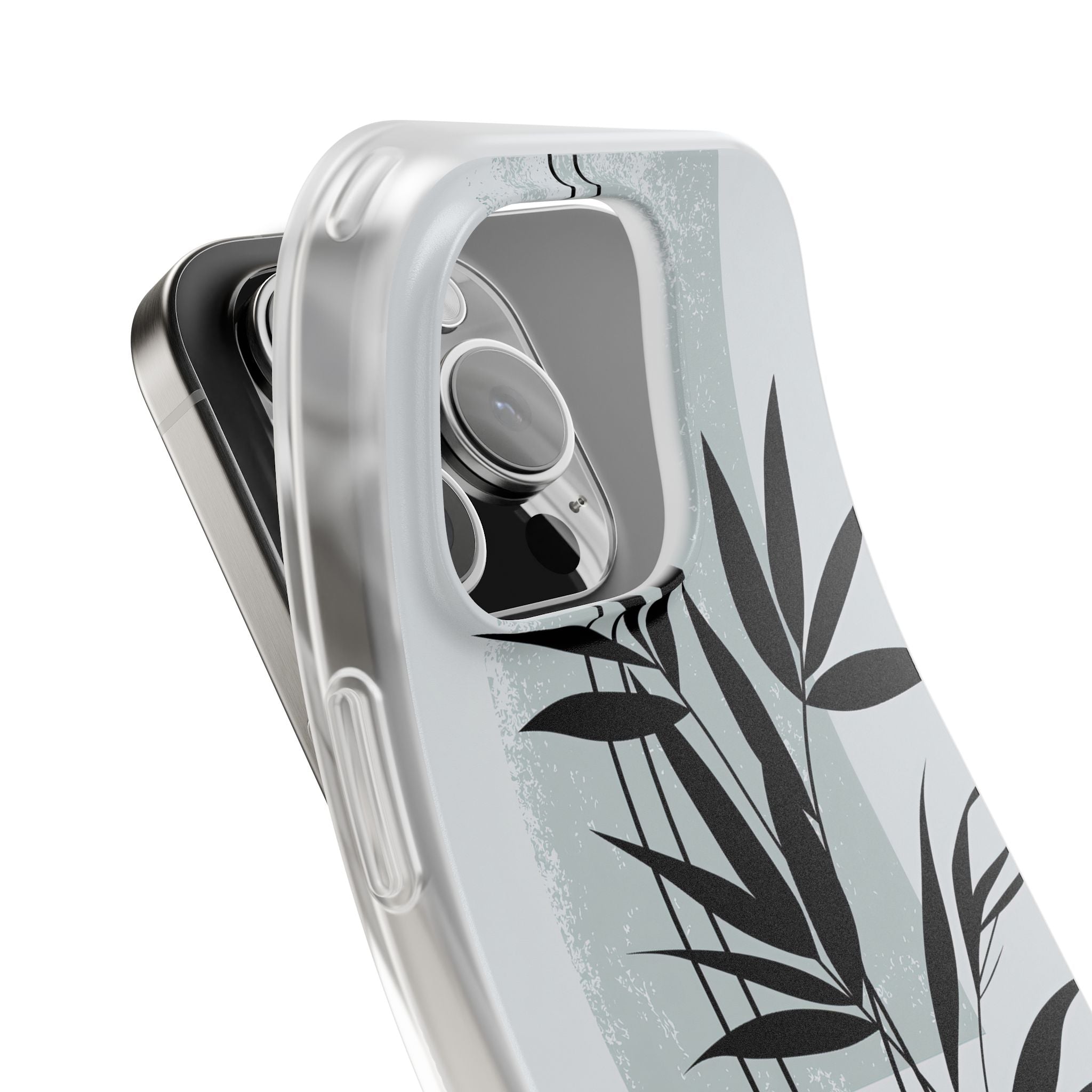Grey Lite Phone Case for iPhone - Sage Bamboo Noir