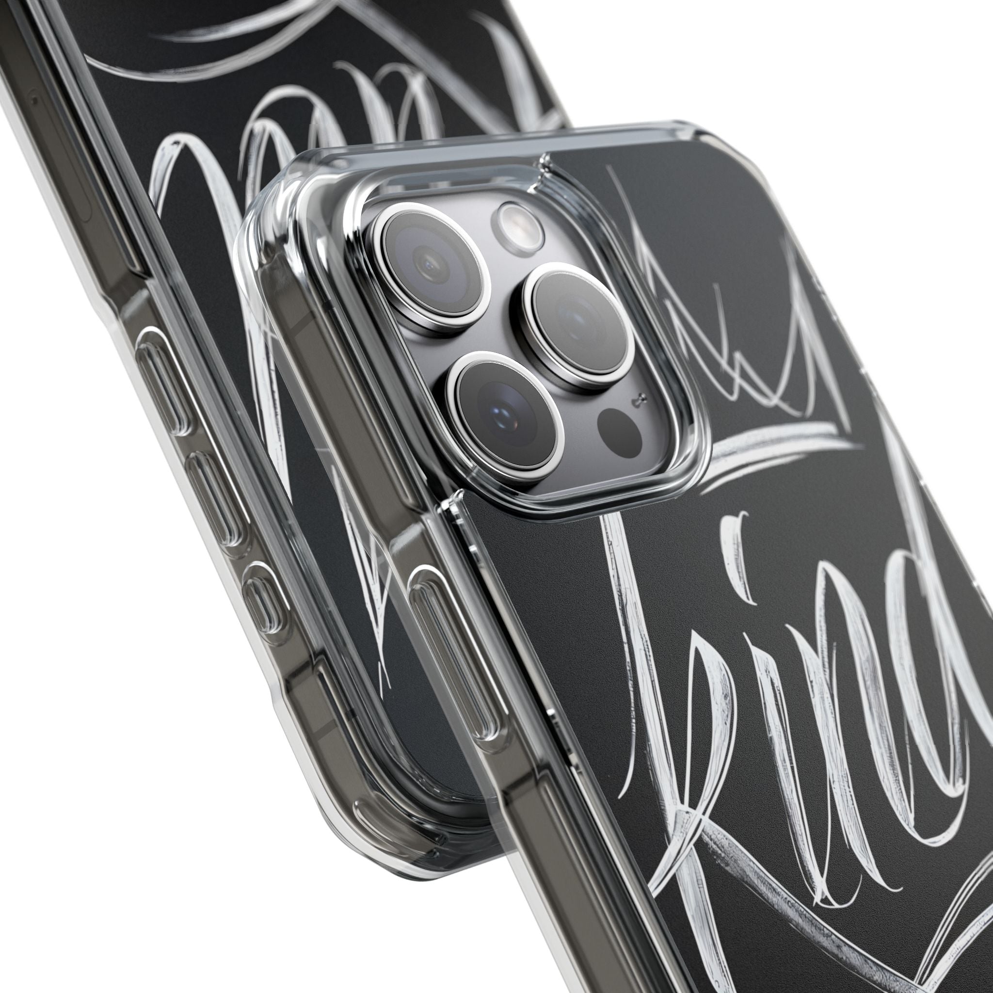 Noir Crown Script · Impact Phone Case for iPhone · Magsafe