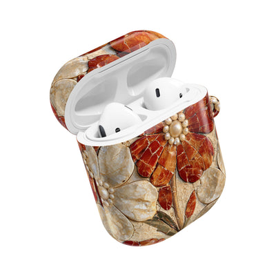 Carnelian Pearl Bloom · Hard Case for AirPods & AirPods Pro · Orange