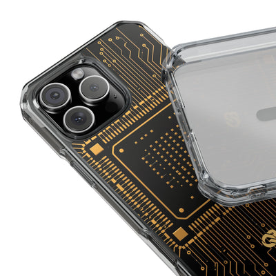 Gold Impact MagSafe Phone Case for iPhone - Cyber Gold Processor