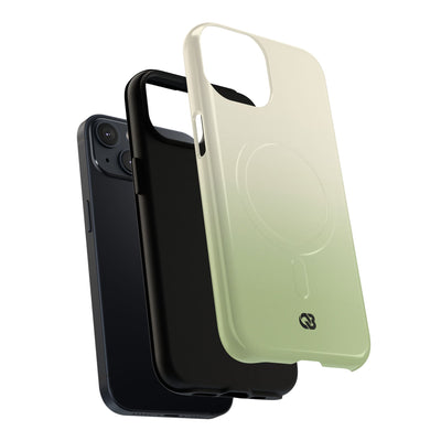Green Tough 2.0 Magsafe Phone Case for iPhone - Bone Sage Fade