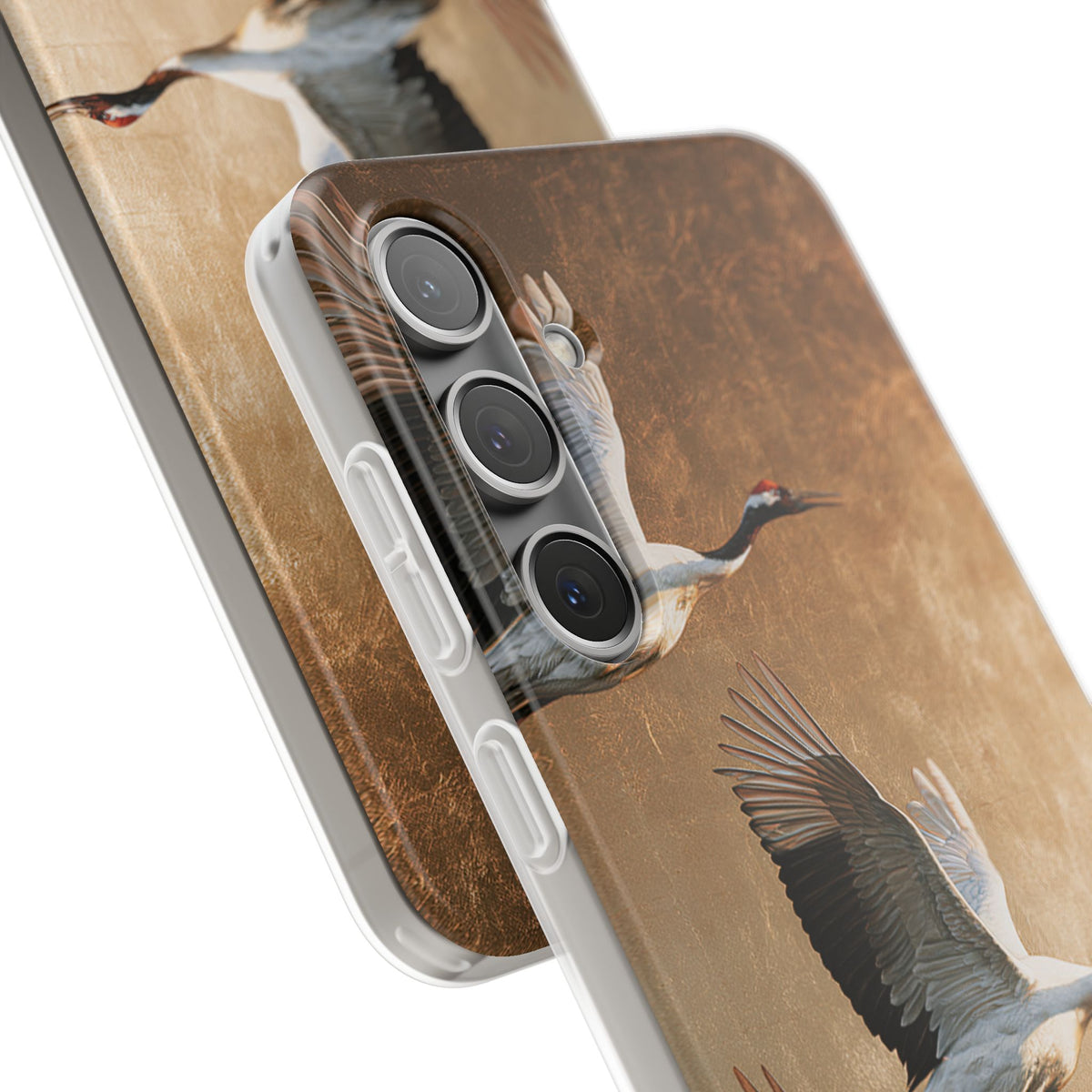 Golden Crane Flight · Lite Phone Case for Samsung · Gold