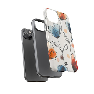 Ink Watercolor Tulips · Tough Case for iPhone