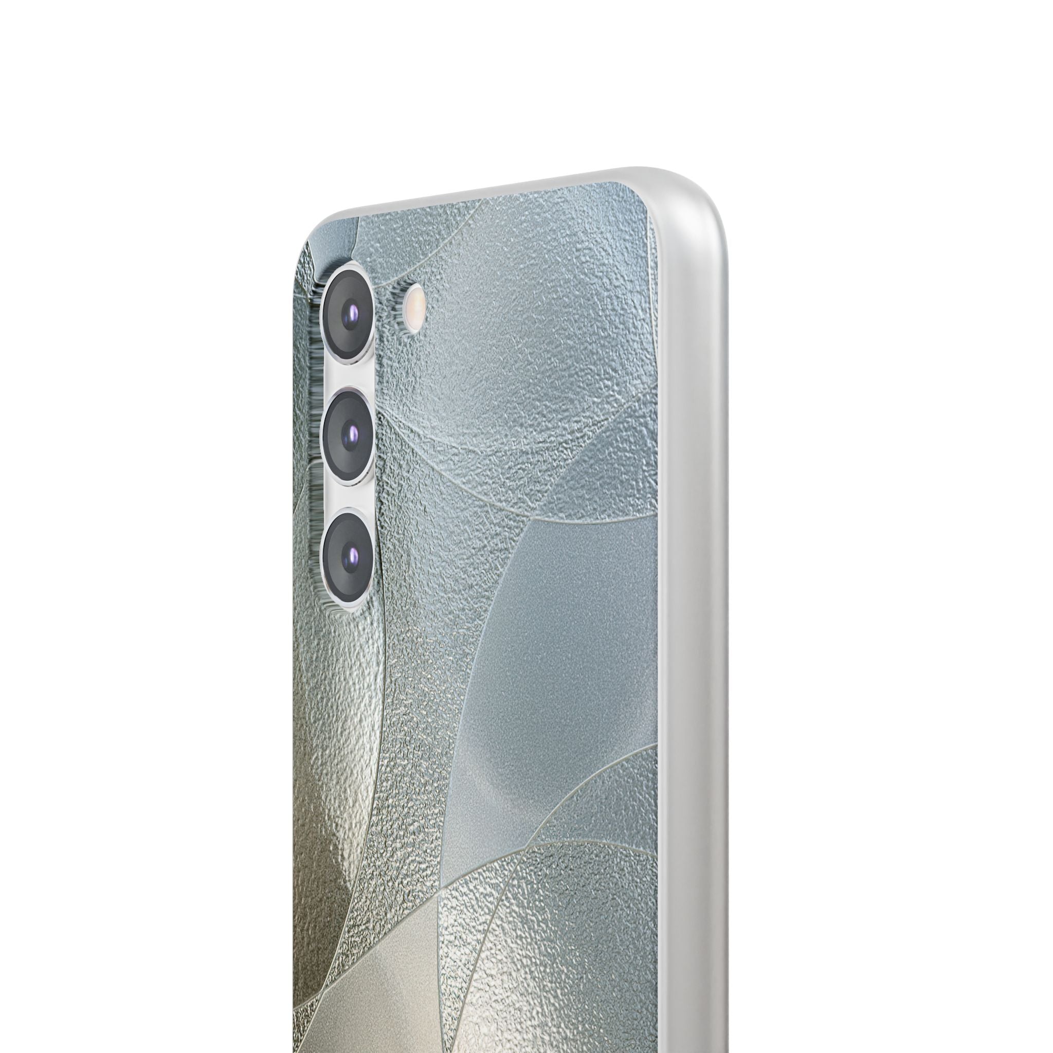 Silver Lite Phone Case for Samsung - Frosted Silver Mosaic