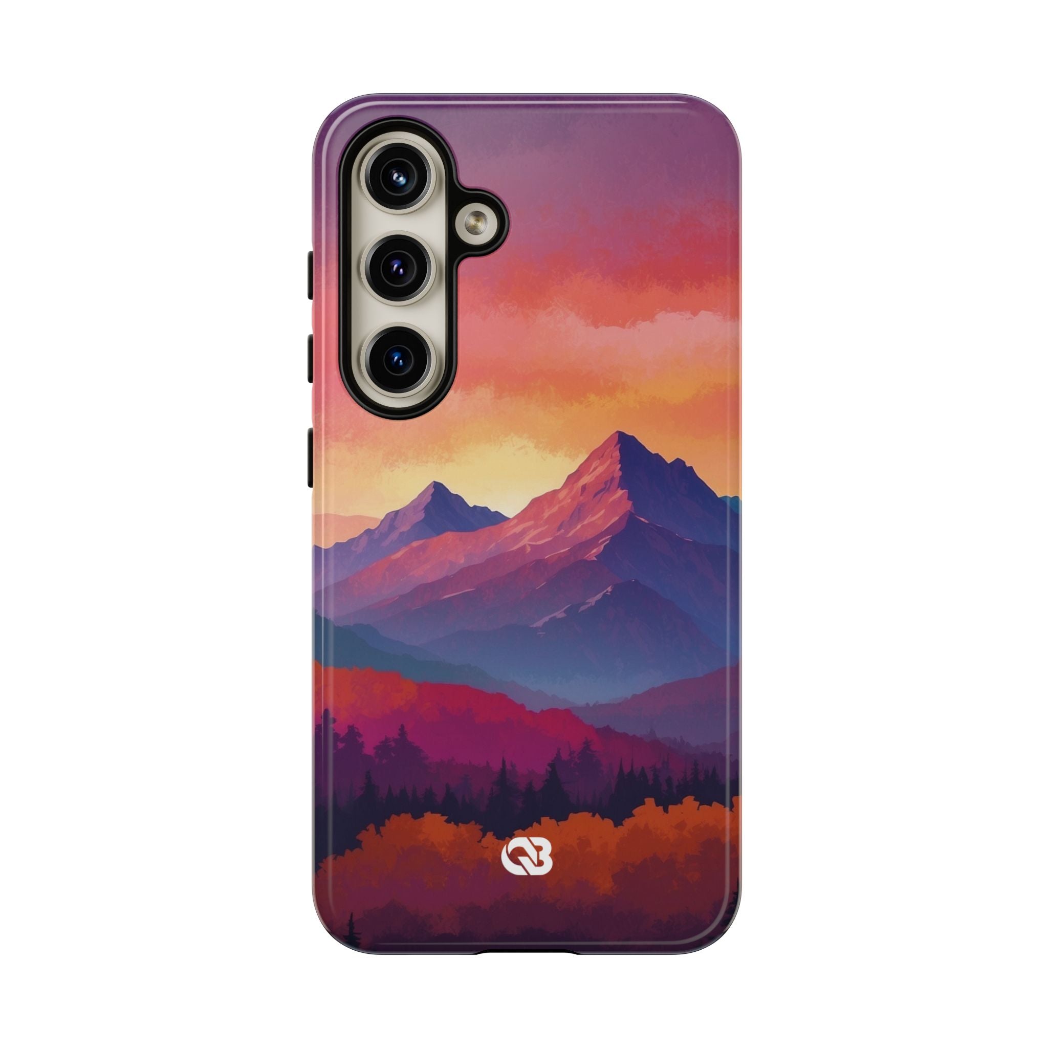 Crimson Mountain Dusk · Tough Phone Case for Samsung