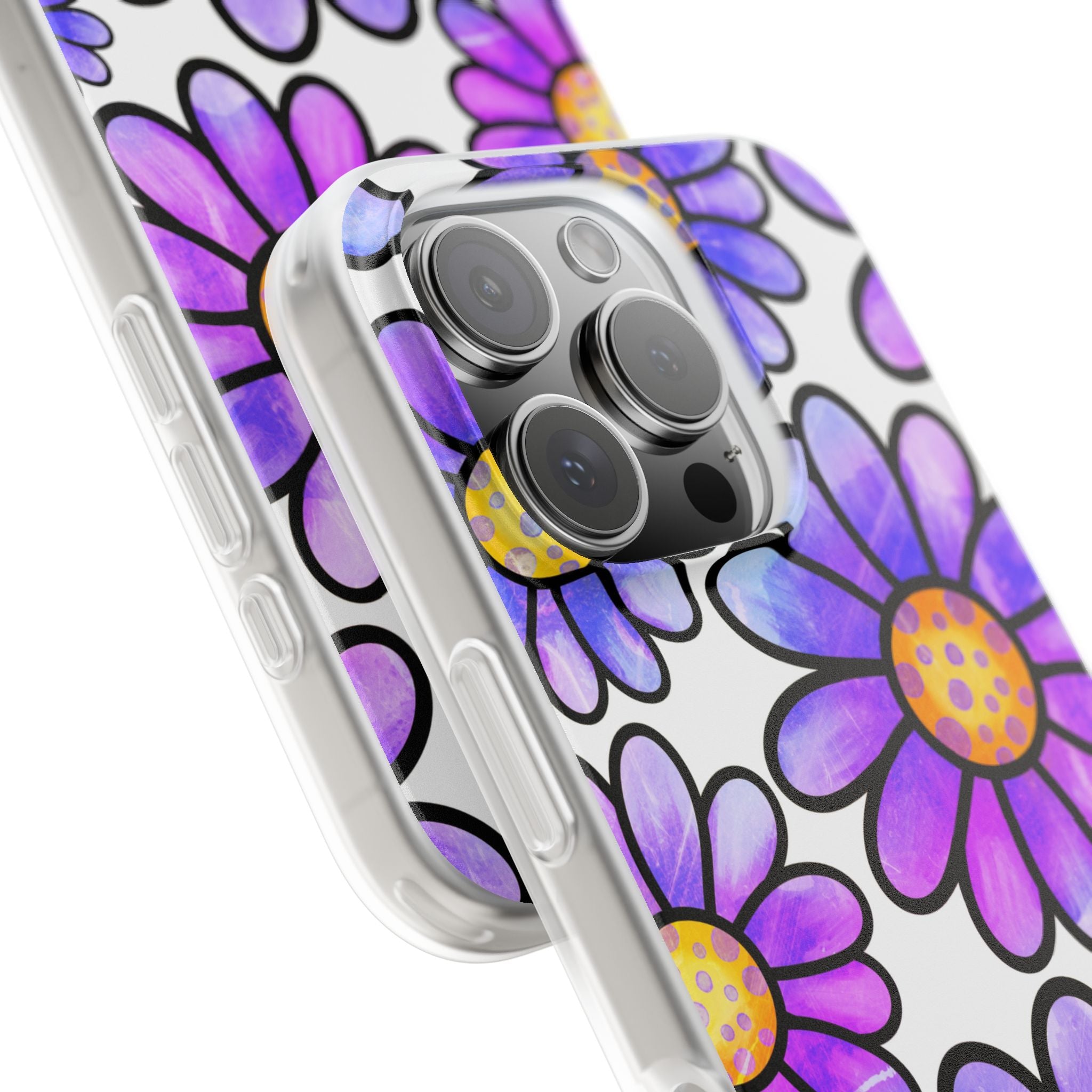 Polka Dot Blooms iPhone 16 Pro Case - Soft