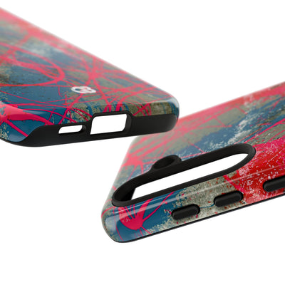 Neon Static Drip · Tough Phone Case for Samsung · Pink