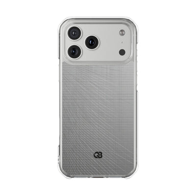 Grey Impact MagSafe Phone Case for iPhone - Chrome Mesh Warp