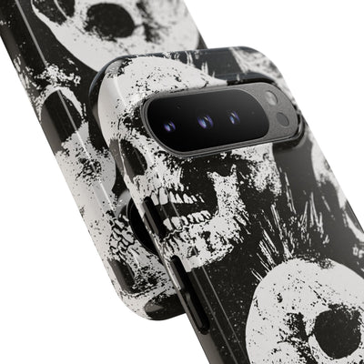 Punk Skull Riot · Tough Phone Case for Pixel ·  Black