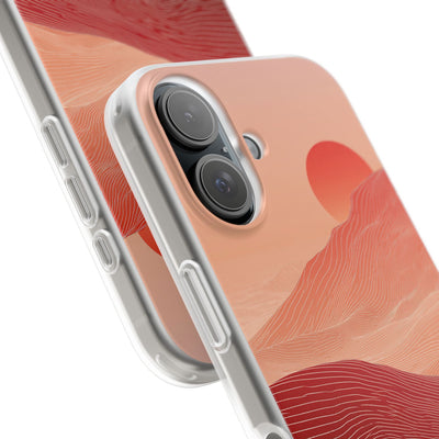 Crimson Dune Horizon · Lite Phone Case for iPhone ·  Red